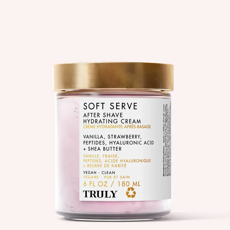 Soft Serve After Shave Hydrating Cream - Bright Strawberry & Warm Vanilla Scent