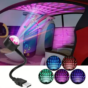 USB Car Starry Sky Projector Atmosphere Light, Car Interior Decorative Light, Car LED Atmosphere Light, DJ Light, Car Decorative Light, Easy Usb Connection