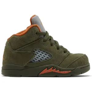 Nike Air Jordan 5 Retro Olive (2024) 440890-308 Toddler Fashion Shoes New