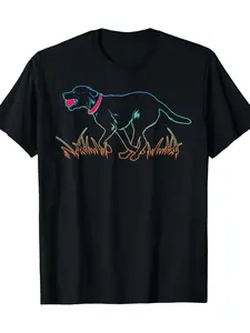Labrador Dog Fans Black Labrador Dog Gift T-Shirt Grab Ball T-Shirt, Men's T-Shirt, 220g, Halloween, daily wear, summer essential, soft touch fabric, for women, artistic print, Christmas Eve, Thanksgiving
