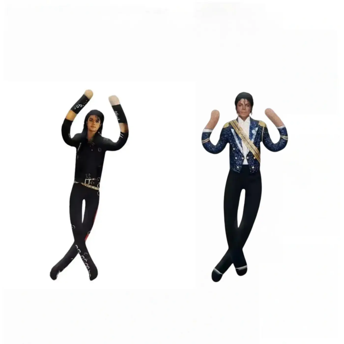 New model-2 pieces / set-Jointed Michael Jackson Poseable Celebrity Figure, Music Fan Desktop Collectible Ornament, Cool Role Play Toy Perfect Gift for Michael Jackson Fans