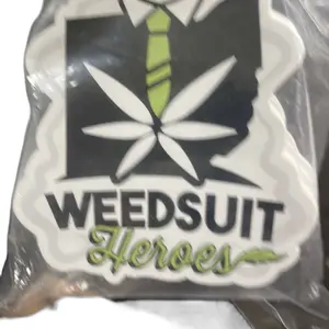 Weed Suit Hero Stickers