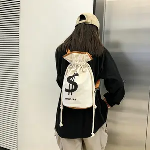 Stylish Drawstring Bucket Bag, Casual Crossbody Backpack with Adjustable Strap, Versatile Sling Bag for Daily Commute and Travel
