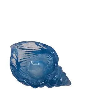 Medium Shell Resin Blue Color Decor Ornaments for Versatile Item Holding in Various Colors