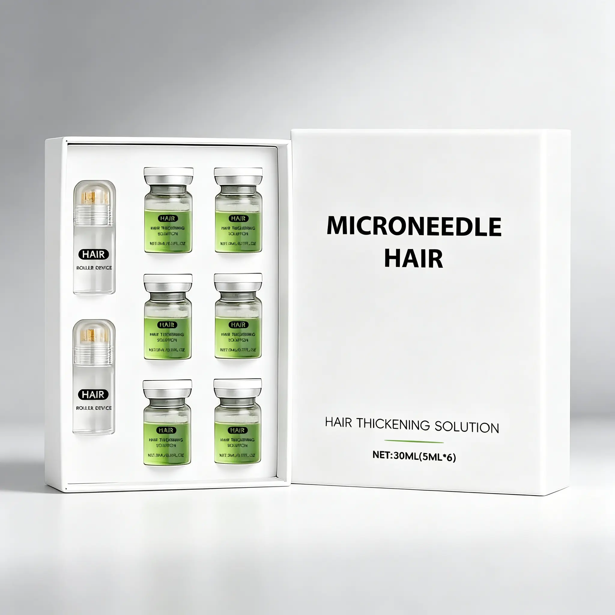 Scalp Microneedling Kit – Hair Growth Serum with Derma Roller – Boosts Absorption for Thicker, Fuller Hair