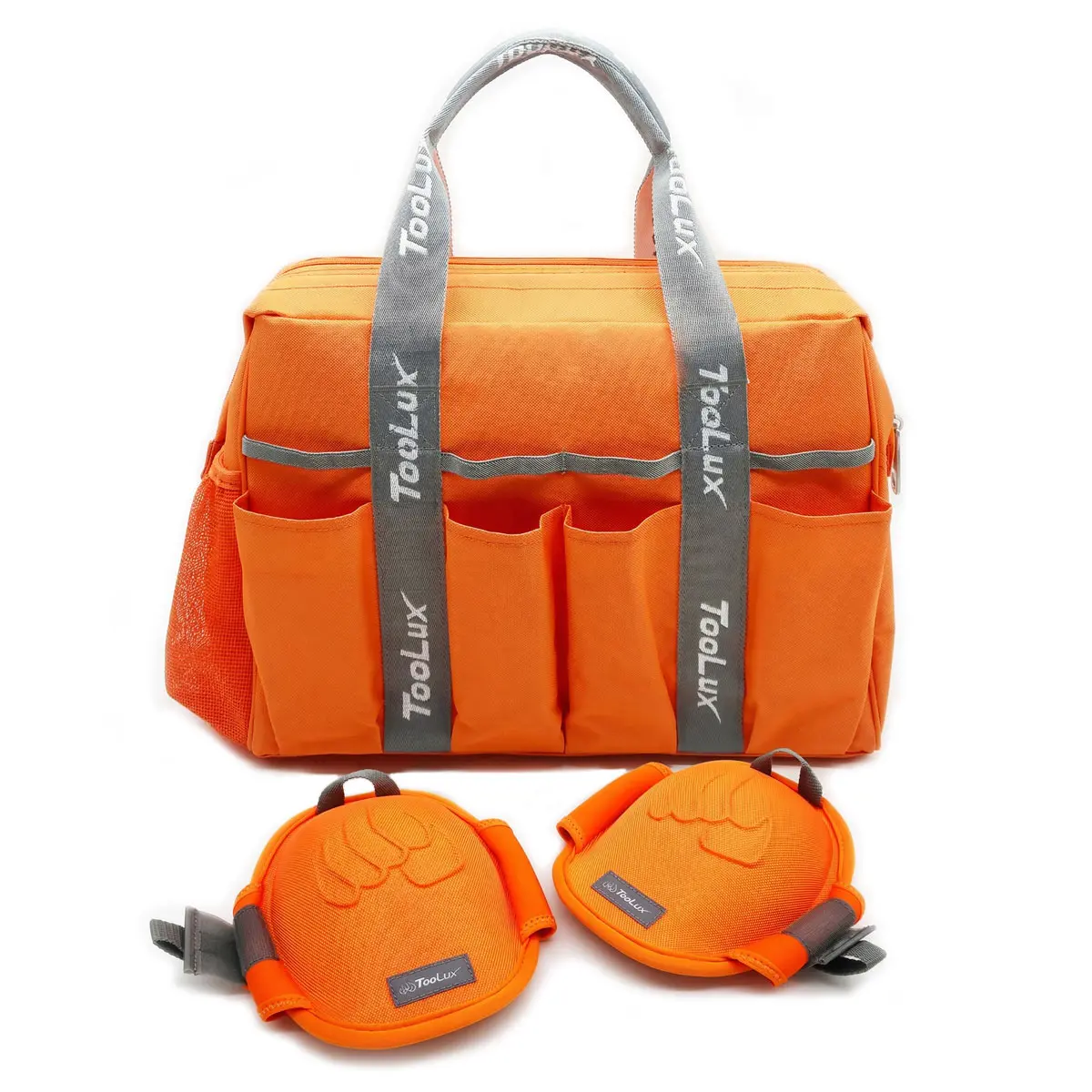 TooLux Garden Tool Bag with Knee Pads – Large Capacity Tool Tote, Multi Pocket Organizer for Gardening & Outdoor Work, Suitable for Mom or Birthday Gift