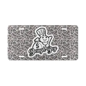 Dough Boy Camo License Plate, Decorative Vanity Plate, Ideal Gift, Car Truck Front Tag, Car Accessories, 12 inch x 6 inch with 4 holes