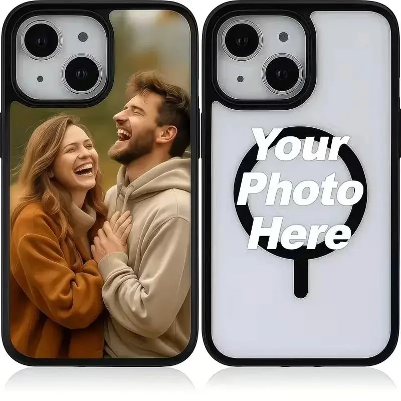 Custom DIY Phone Case, MagSafe Clear Shockproof Cover, iPhone 7-17e