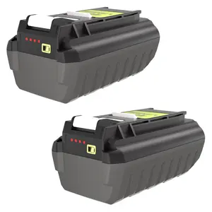 2 Packs 40V Lithium-ion Battery OP4060 6000mAh Compatible for Ryobi 40V Power Tools OP4040 OP4026 OP4030 OP4050 OP4060A High Capacity Removable Rechargeable