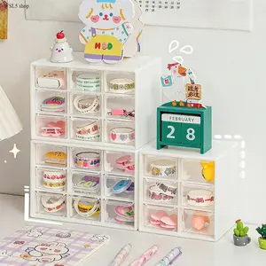 9-Drawer Acrylic Makeup Organizer, Clear Vanity Storage Organizer for Cosmetics Jewelry Skincare Office Desk Accessories, Multi Layer Desktop Organizer for Beauty Room & Bathroom
