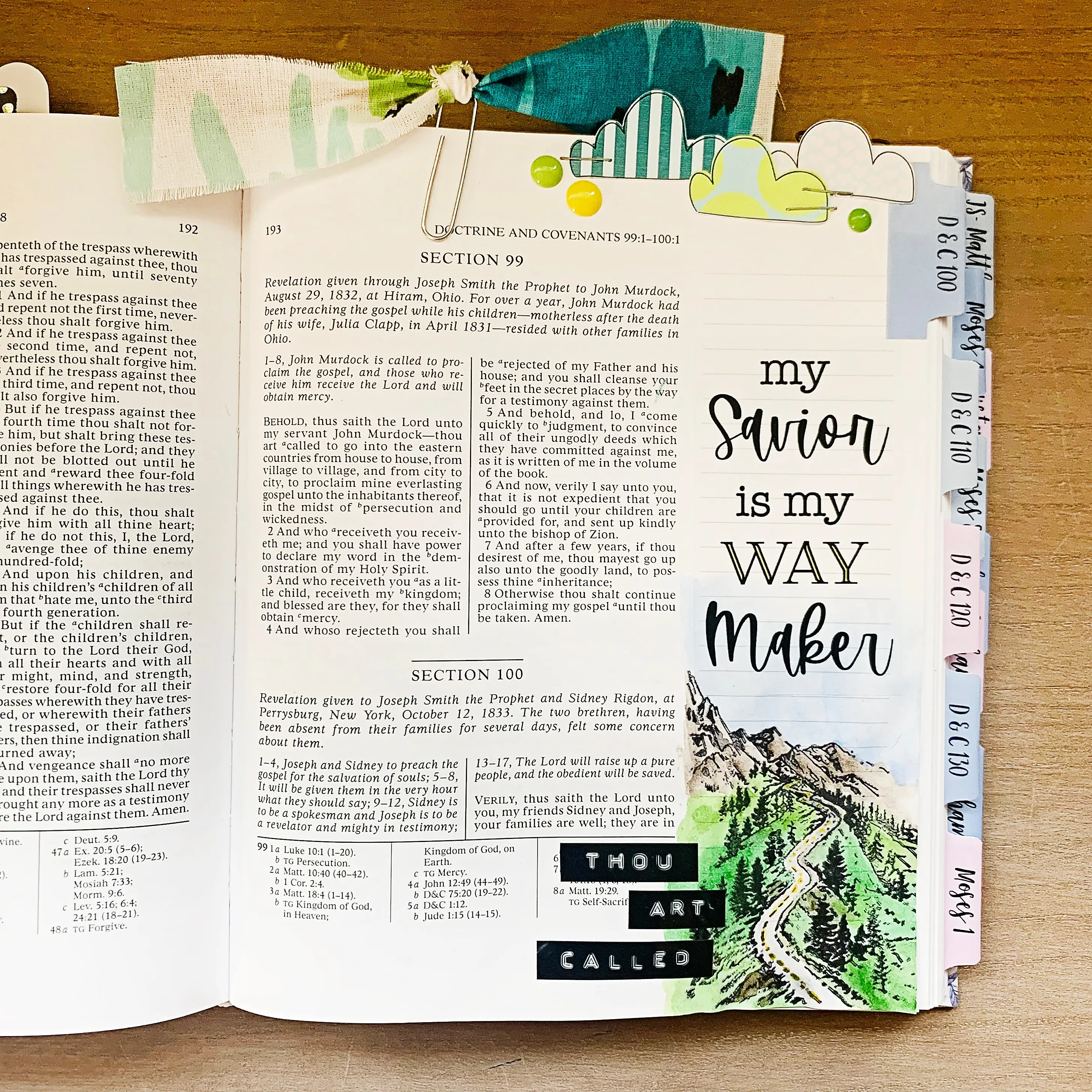 Way Maker Doctrine and Covenants Journaling Page Kit
