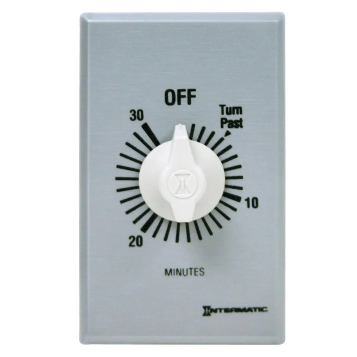 212 MAIN Adjustable Spring Wound Timer - Indoor Type, 277V, Gray, Max 30min, CSA Listed, UL Listed, for Aquatic Fitness Equipment, Adjustable Timer