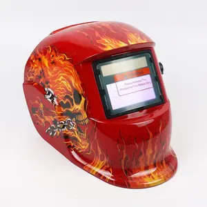 Auto Darkening Welding Helmet with Large Viewing Screen True Color Lens 4 Arc Sensors 0.1ms Response for Men Welders Solar Powered