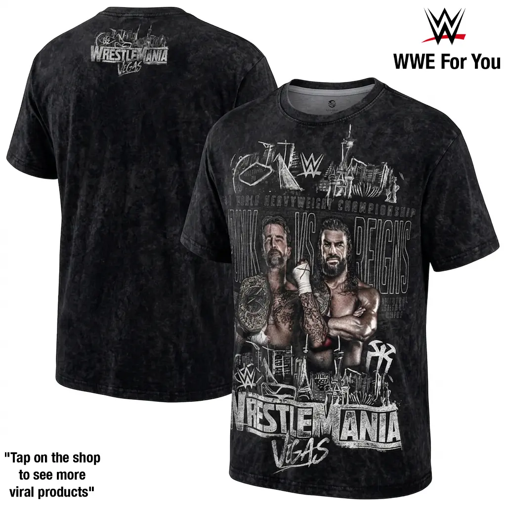 WrestleMania 42 Keyart ProSphere Graphic Tee Men Top Shirt Wash 230gsm Cotton – Showcase of Elite WWE Superstars, Legendary Career Clashes, Championship Legacies, Iconic Rivalries & Main Event Moments Defining Greatness in WWE