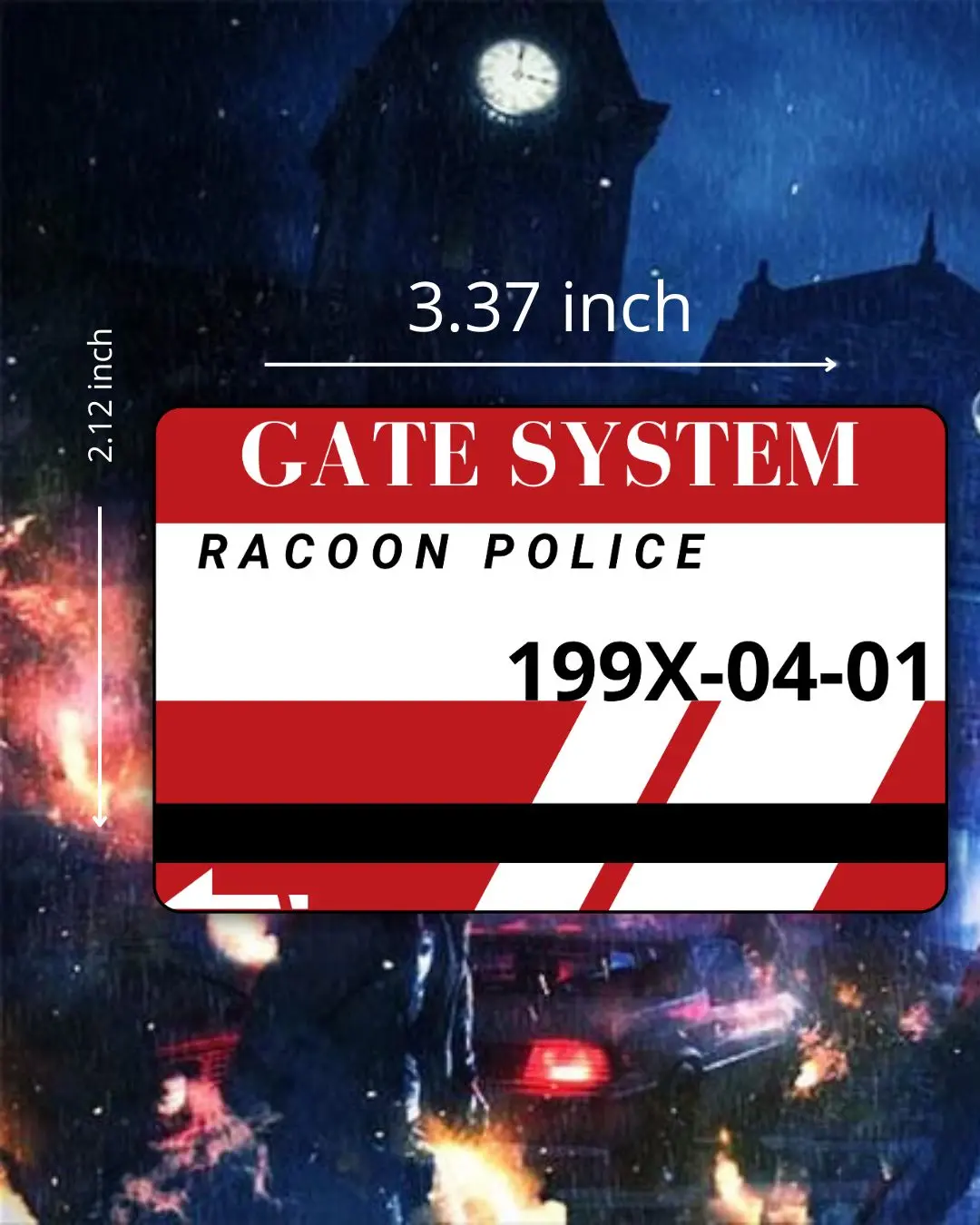 Resident Evil Key Card's Pack Card Keys Collection Set of 3 Pcs PVC RPD ...