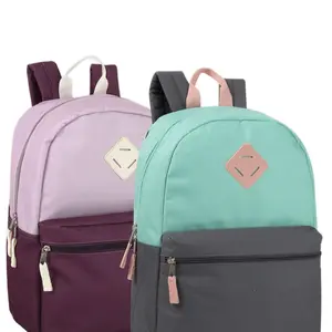 Beautiful Backpack 17" in Purple and Teal Designs with Unique Pattern