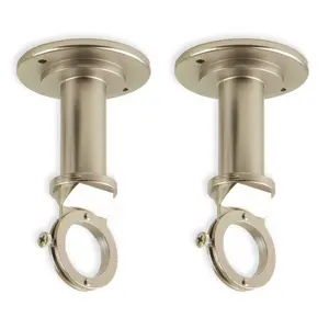 Industrial Pipe Wall/Ceiling Brackets for 1" Rod (Pair)