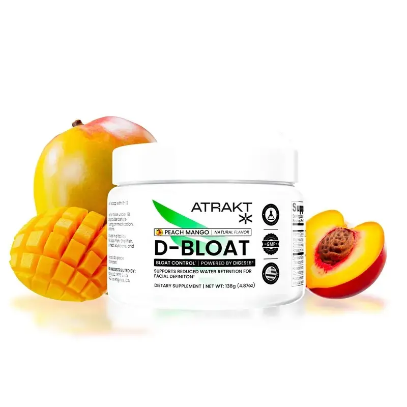D-BLOAT Daily Debloat Powder - ATRAKT - 30 Servings - Dietary Supplement  - Natural Bloating Relief & Water Retention Support
