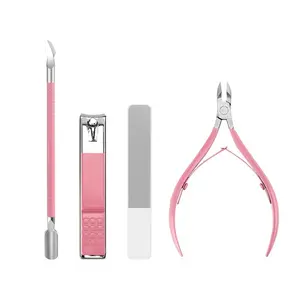 Nail Clippers Set Women Manicure Kit Nail Cuticle Kit with Nail Clippers Nail Cuticle Trimmer Pusher Glass Nail File Nail and Cuticle Care Kit Travel Nail Set Manicure Tools Cuticle Set Gift for Women