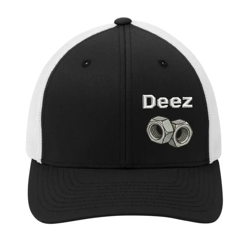 Deez Embroidered Hat, Premium Adjustable Snapback Cap, Unisex Trucker Baseball Hat, Casual Everyday Streetwear