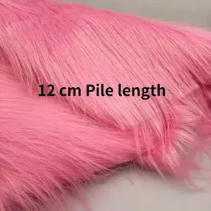 50cm * 50cm 12 cm Pile Long Plush Fashion Fabric Toys Decoration Cosplay Imitates Soft Wholesale Cloth Diy for Sewing