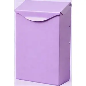Bronze Vertical Mailbox Wall Mounted Outdoor Rust Resistant Galvanized Steel Weather Resistant Mail Box