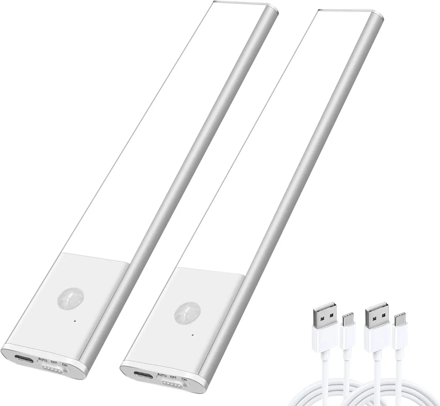 Diomart Motion Sensor Under Cabinet Lighting Wireless LED Closet lights Rechargeable Under Counter Light Night Light Easily installed Perfect for Kitc