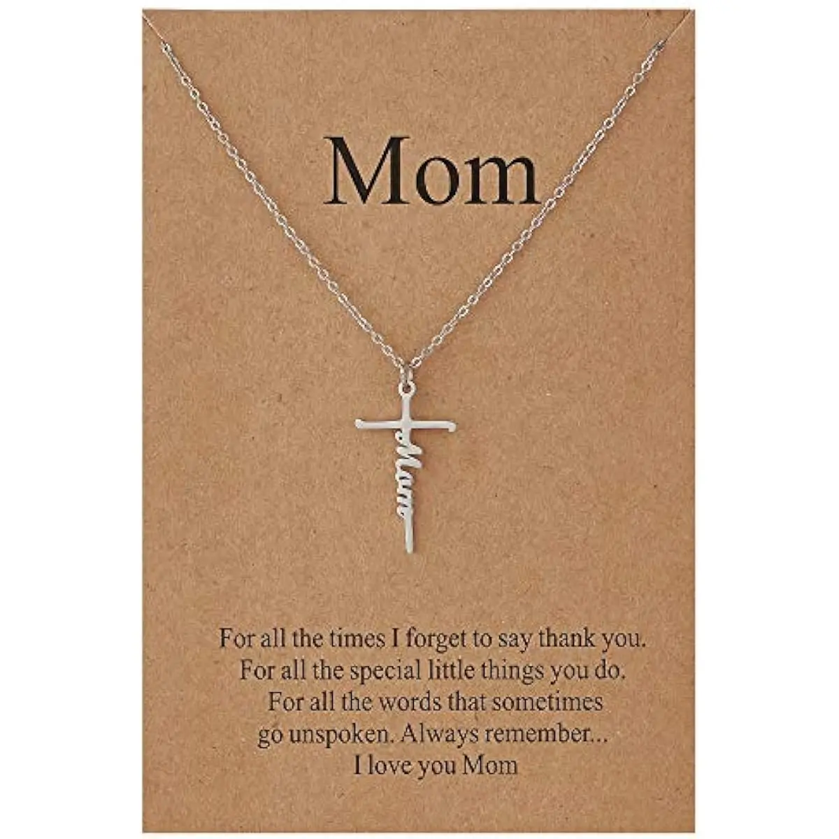 Faith Cross Pendant Necklace for Women Religious Christian Jewelry Mother's Day Gifts for Women