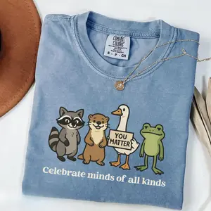 Comfort Colors Celebrate Minds Of All Kinds T-shirt, Sped Teacher, Back To School Shirt, Empathy Kindness Equality, Neurodiversity, Inclusion Advocate