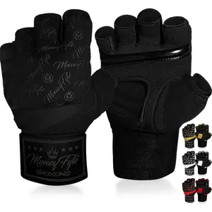 Boxing Wraps Quick Gel Inner Hand Wraps, Wrist Fist Knuckle Protection for Under Boxing Gloves, Perfect for Kickboxing MMA Muay Thai, Fits Men Women Kids