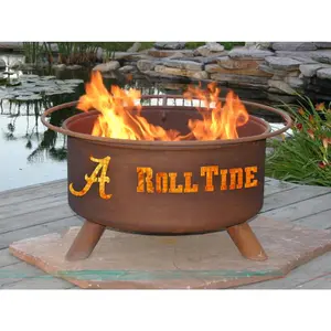 212 MAIN Patina Products F410 Alabama Heavy-Duty Portable Wood Burning Outdoor Fire Pit, Wood Burning Firepit