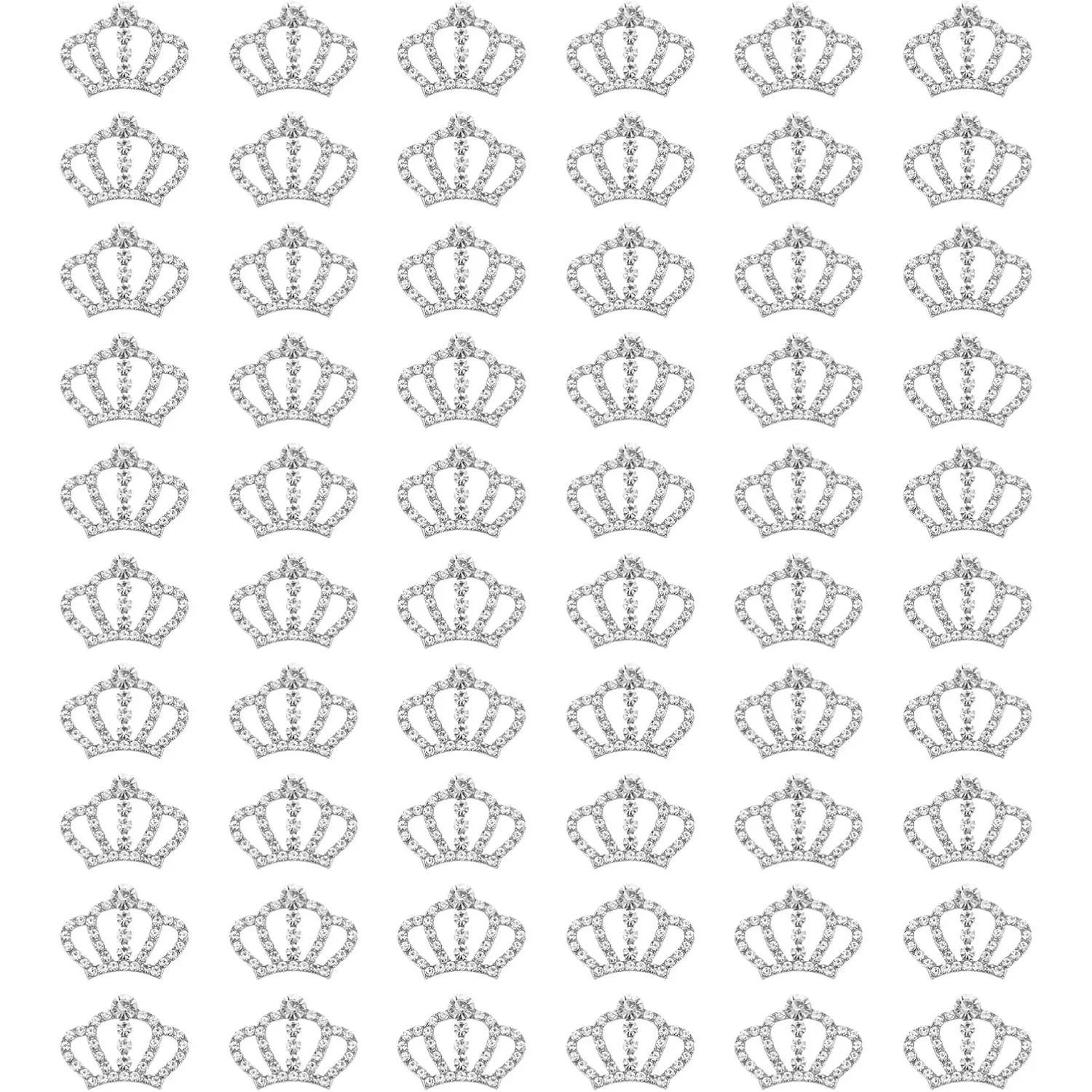 Crown Charms, Mini Metal Rhinestone  Crown Embellishments Bulk DIY  Phone Case Clothes Decor Party