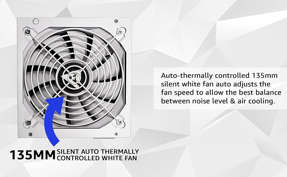 ATX-PR600W-WH Prestige 600W 80+ Gold Certified, RoHS Compliance, Active PFC ATX Gaming Power Supply White ATX-PR600W-WH Prestige 600W 80+ Gold Certified, RoHS Compliance, Active PFC ATX Gaming Power Supply White