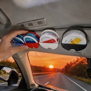 (FS) UPGRADED Car Visor Dip Can Holder| Stronger ABS, Bigger Fit, Sleek Finish ,Durable Holder for Round Can & Nicotine Pouch, Quick Access & Tool-Free Mount| For ZYN, VELO, ZONE, PABLO, KILLA, FOX & All Major Dip Can Brands storage