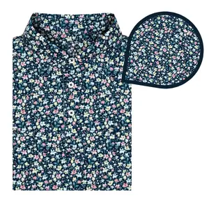 The Jasmine Men's Short Sleeve Performance Polo, Floral Golf Polo Shirt, 3D Polo Gift for Him, for Boyfriend, Style Shirt 3D Golf