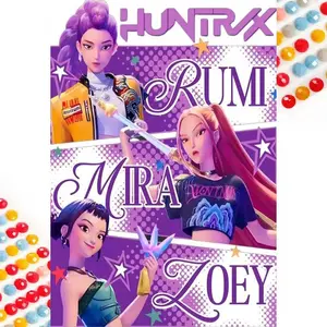 5D DIY Full Drill Round Diamond Painting - Diamond Art Painting Kit with Purple Background, Star Decorations, Mosaic, Canvas - Home Wall Art, Suitable for Halloween and Christmas Gifts, Diamond painting kits