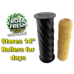 RollFresh Paint Roller Saver- Store Your Wet Paint Rollers for DAYS, sizes up to 14"- NEW PRODUCT