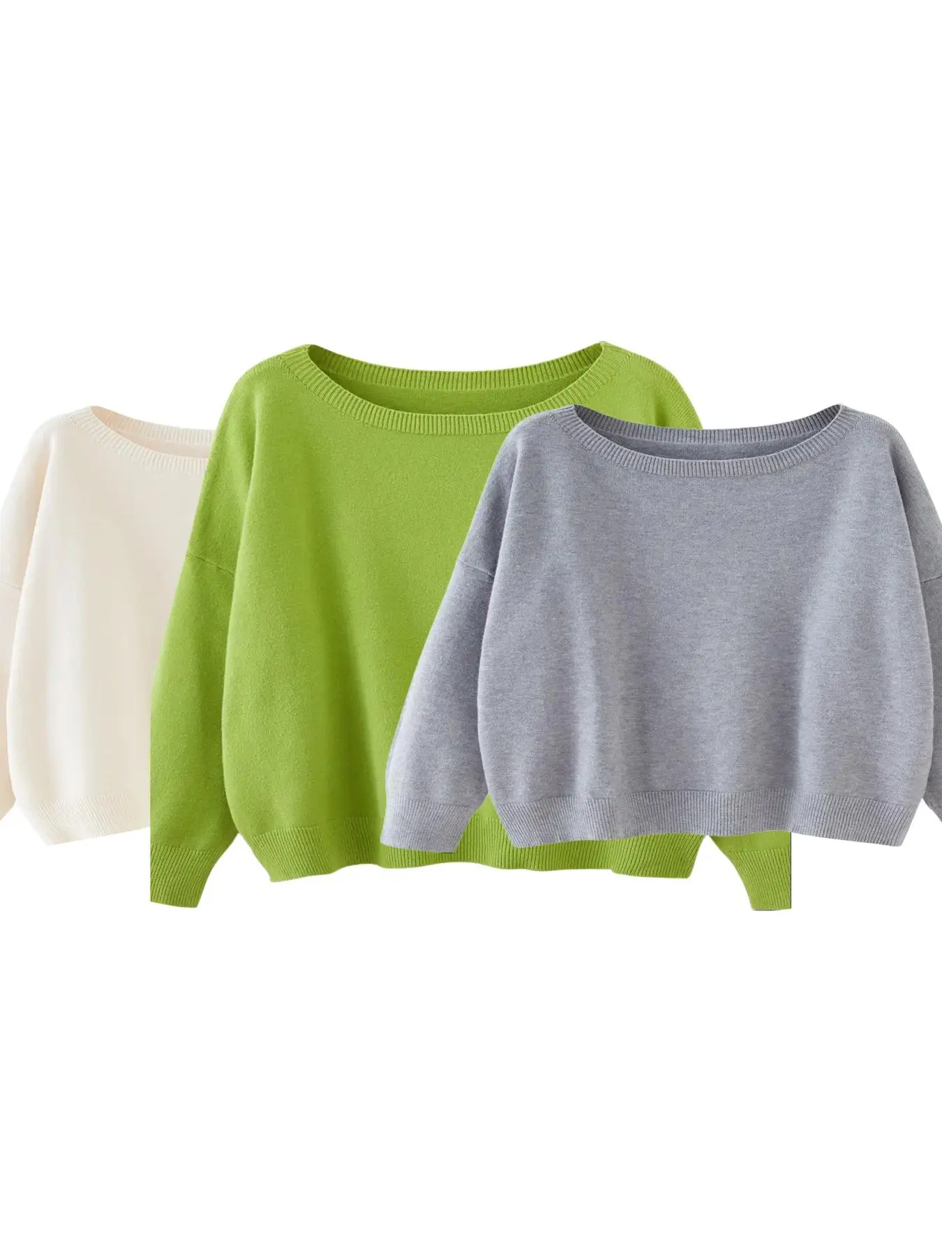 Cream*1 pc+Pale Green*1 pc+Gray*1 pc