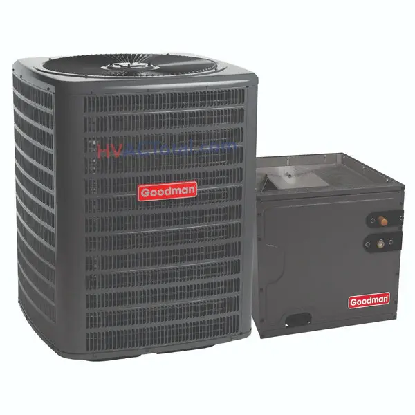 Goodman 5 Ton 13.4 SEER2 R32 Air Conditioner with 21" Vertical Cased Coil for Efficient Cooling Performance