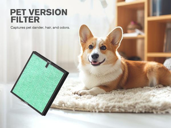 MORENTO Genuine Air Purifier Replacement Filter, True HEPA Filter Compatible with MR5866 for 99.97% Air Pollutants, Odor and Smoke, Enhanced Version Light Grey 2 Pack