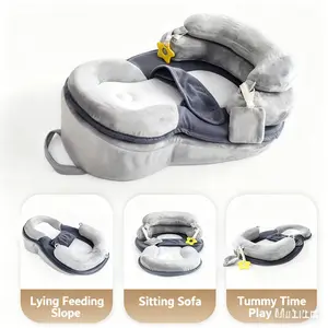 Anti-overflow And Choking Milk Pillow, Newborn Pillow, Baby Feeding Wonder, Breastfeeding Pillow, Lying Down To Feed Baby, Anti-spitting Milk Slope Pad