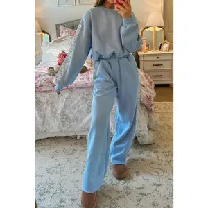 Floral Patchwork Pullover and Sweatpants Lounge Se