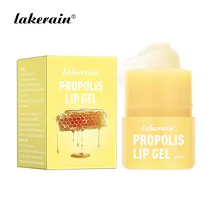 Honey Lip Gel(0.5 fl.oz / 15ml), Hydrating Overnight Manuka Lip Balm & Mask, Long-lasting Moisture, Gentle Exfoliation, Hygienic Twist Dispenser