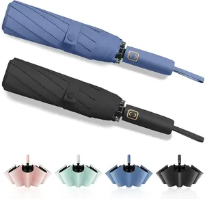 2-Pack Windproof, , UV-Blocking Portable Travel Umbrella, Compact Sun & Rain Folding Umbrella, Double Rib Structure, Large Auto Open and Close  Umbrella