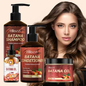 4-piece Hair Care Set Containing Batana Hair Revitalizing Shampoo, and Miracle Balm and Oil for Haircare, Hair Products