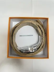 Fashion Mens Automatic Buckle Belt – Business & Versatile Top Layer Cowhide