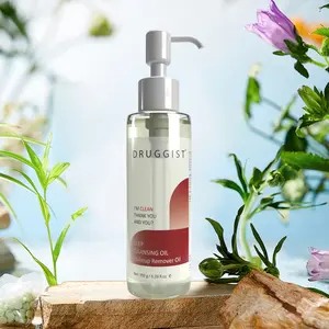 DRUGGIST Cleansing Oil, Makeup Remover, Gentle Face Cleanser, Hydrating & Purifying, Suitable for All Skin Types, 5.29 fl.oz