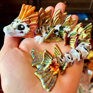 Articulated Baby Koi Dragons | 3D printed plastic articulated koi dragon fidget toy for fun and stress relief - Decor Multicolor Gift