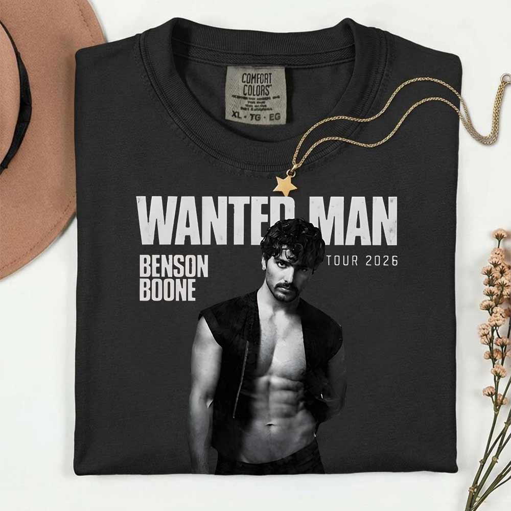 B.B Wanted Man Concert Tour 2026 T-Shirt, Retro Graphic tee for friend, fans shirt - scs17395
