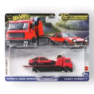 Hot Wheels 2025 Premium AE86 Sprinter Trueno Team Transport Set - Toyota AE86 Sprinter Trueno Fleet Street Edition